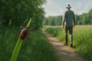 Charakterystyka pokłuć przez kleszcze